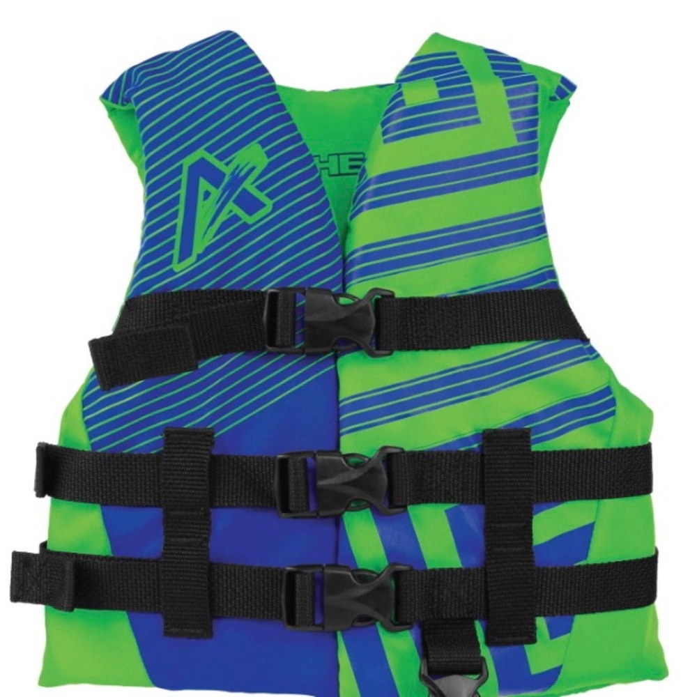 Airhead Children's Trend Life Vest, Blue/Green  Child 33-55lbs